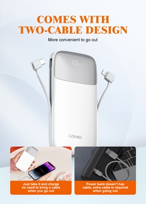 LDNIO PQ20 20000mah PD 20W Power Bank
