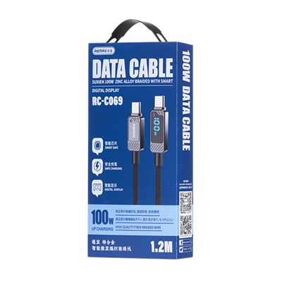 Remax RC-C069 USB-C to USB-C 1.2m Data Cable 100W - Image 2