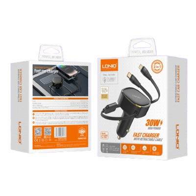 LDNIO C107 30W 2-in-1 Car Charger - Image 3