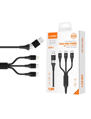 LDNIO LC97UC Two-For-Three 100W 1.2m Fast Cable - Image 2