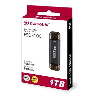 Transcend Esd360c 1TB Portable External SSD 2000mb/S Usb 3.2