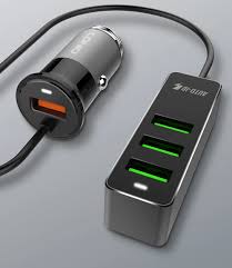 LDNIO C61 Fast Car Charger Auto-ID With 4 USB – Grey - Image 3
