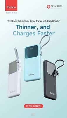 Yoobao Q13 Pd20W 10000mAh Power Bank