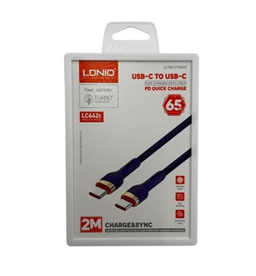 LDNIO LC642C USB-C to USB-C 2m Cable 65W - Image 2
