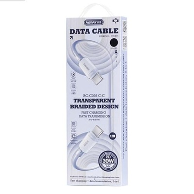 Remax RC-C036 USB-C to USB-C 1.2m Data Cable 30W - Image 2