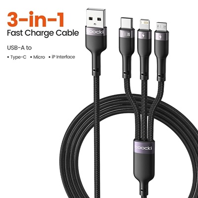 LDNIO LC97UC Two-For-Three 100W 1.2m Fast Cable
