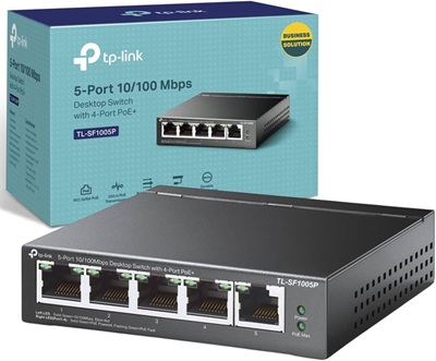 TP-Link TL-SG1005LP 5-Port Gigabit Desktop PoE+ Switch