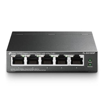 TP-Link TL-SG1005P 5-Port Gigabit Desktop PoE+ Switch