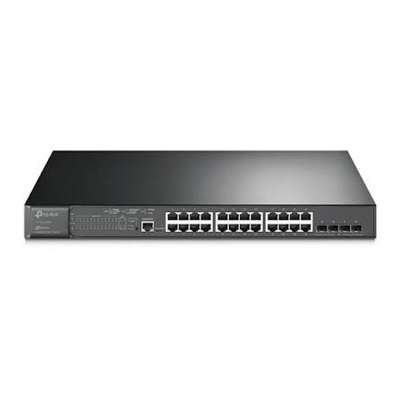 TP-Link TL-SG3428MP 28-Port Layer 2+ Managed Switch featuring 24 Gigabit PoE+ Ports