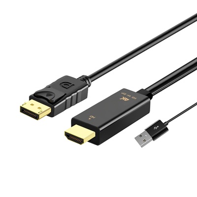 HDMI To DisplayPort-USB 4K Male Cable H147