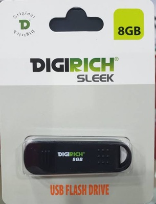 Digirich Sleek Flash Drive 8GB Black