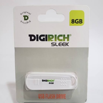 Digirich Sleek Flash Drive 8GB White