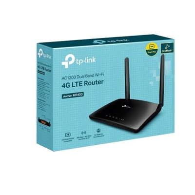 TP-Link AC1200 Wireless Dual Band 4G LTE Router Archer MR400 with a SIM Slot
