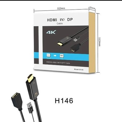 HDMI to DisplayPort 4K Female Cable (Model H146) - Image 2