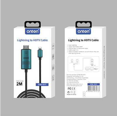 Onten OTN-7577 Lightning to HDTV Cable - Image 2