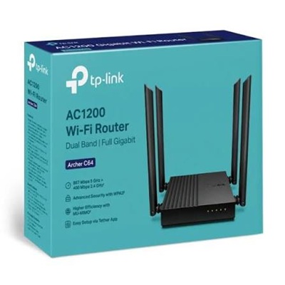 TP-Link AC1200 Archer C64 MU-MIMO Dual Band Wi-Fi Router - Image 2