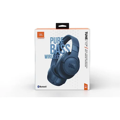 JBL Tune 710 Bluetooth Headset - Blue - Image 3