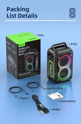 Zealot PT02 60W Outdoor Bluetooth Speaker - Image 3