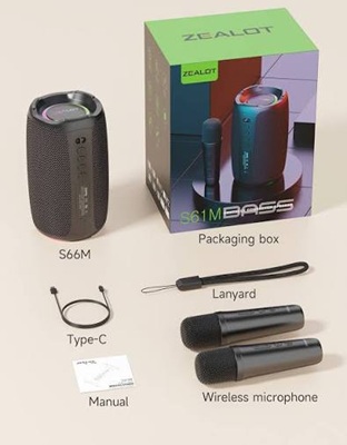 Zealot S61m Portable Bluetooth Speaker - Image 3