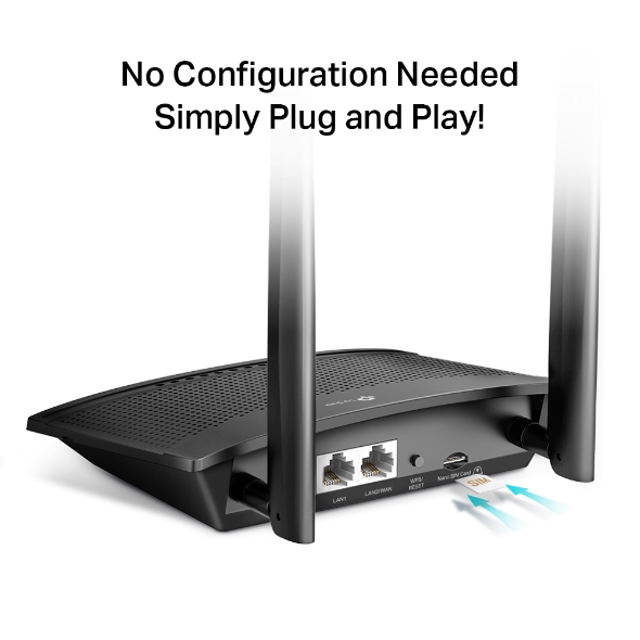 TP-Link TL-MR100 300Mbps Wireless N 4G LTE Router - Image 3
