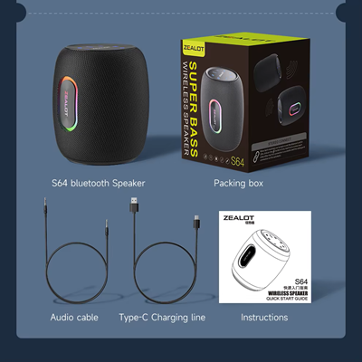 Zealot S64 Bluetooth Portable Speaker - Image 4
