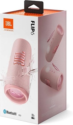 JBL Flip 6 – Portable Waterproof Bluetooth Speaker – Pink - Image 4