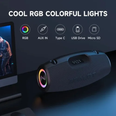 Zealot S78 Bluetooth Portable 100watts Speaker - Grey - Image 2