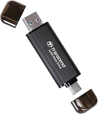 Transcend Dual Portable SSD 1TB Flash Drive ESD310C 1050mb/s