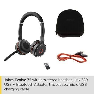 Jabra Hsc040w Wireless Headphone Evolve 75 No Stand - Image 3