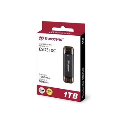 Transcend Dual Portable SSD 1TB Flash Drive ESD310C 1050mb/s - Image 3
