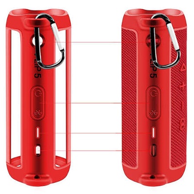 JBL Silicone Case for Flip 5/6 Speaker - Red - Image 3