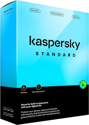 Kaspersky Standard Antivirus (5 Devices, 1-Year License)