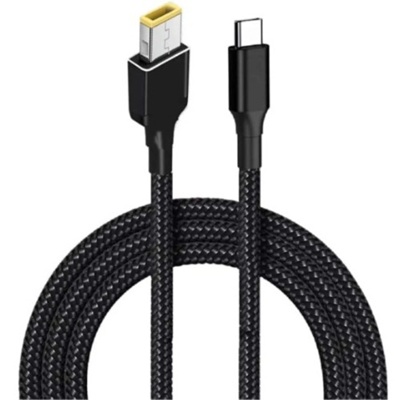 PD 100W 18.5-20V Square Tip to USB-C Cable for Lenovo