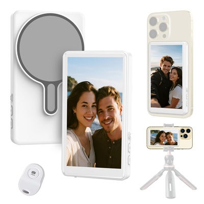 T1 Magnetic Selfie Monitor Screen (White)