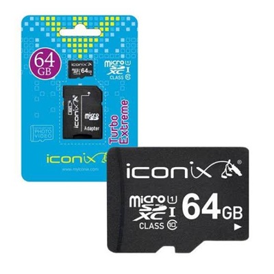 Iconix MicroSD Card 64GB 100mb/s