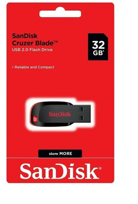 Sandisk Cruzer Blade USB 2.0 Flash Drive 32GB - Image 2