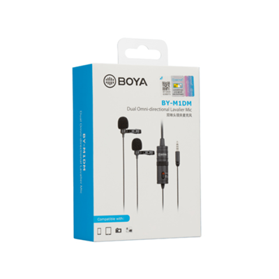 Boya BY-M1DM Dual Lavalier Microphone - Image 2