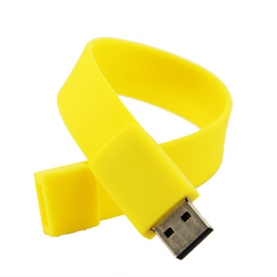 Silicon Wristband Flash 4GB Yellow
