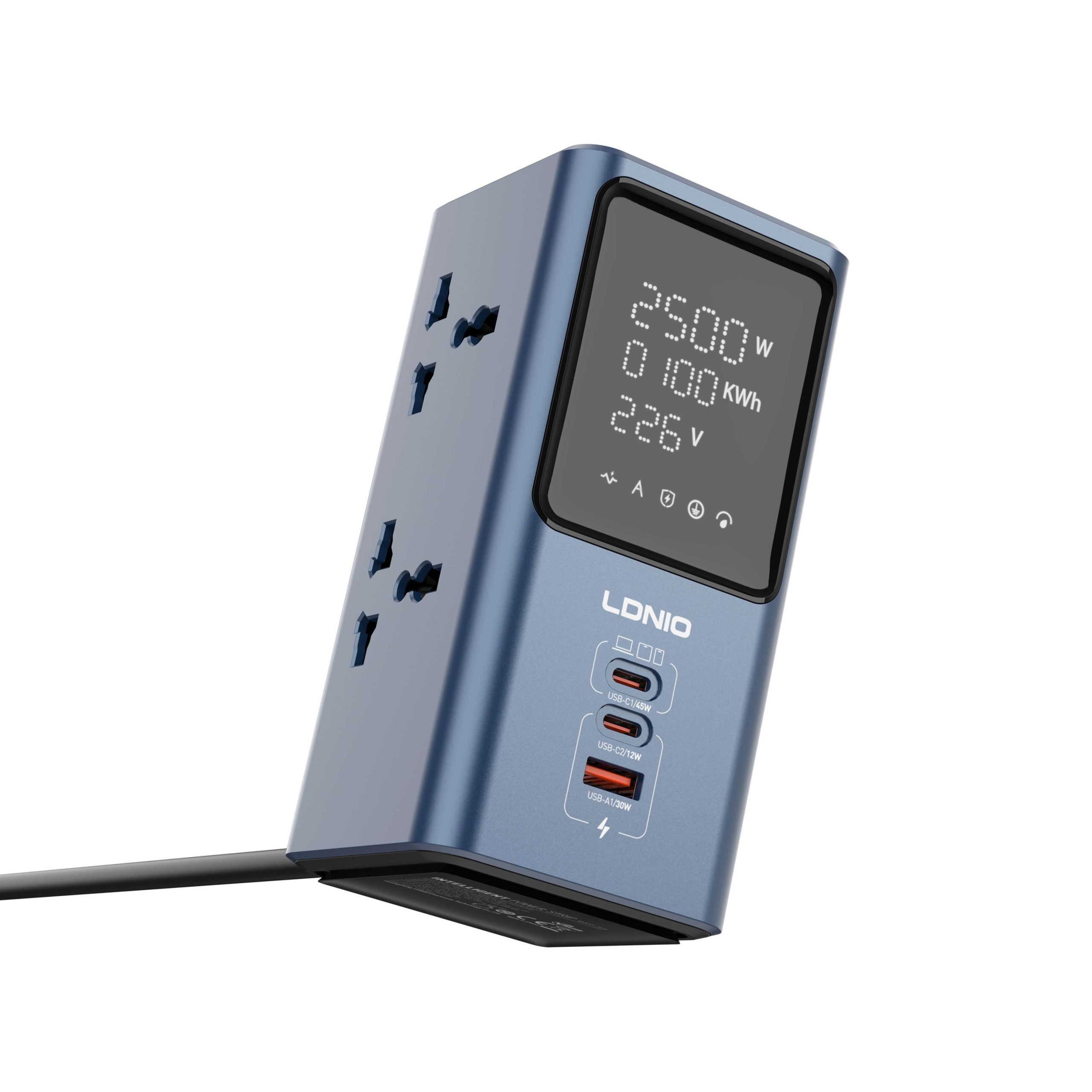 LDNIO 45W Universal Power Strip Desktop LED Power Adapter SC2 - Image 2