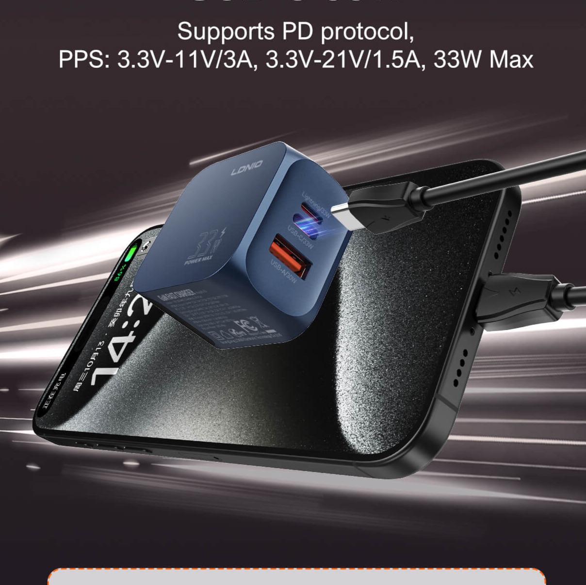 LDNIO Q5 33W USB-C/A Super Fast Charger - Image 4