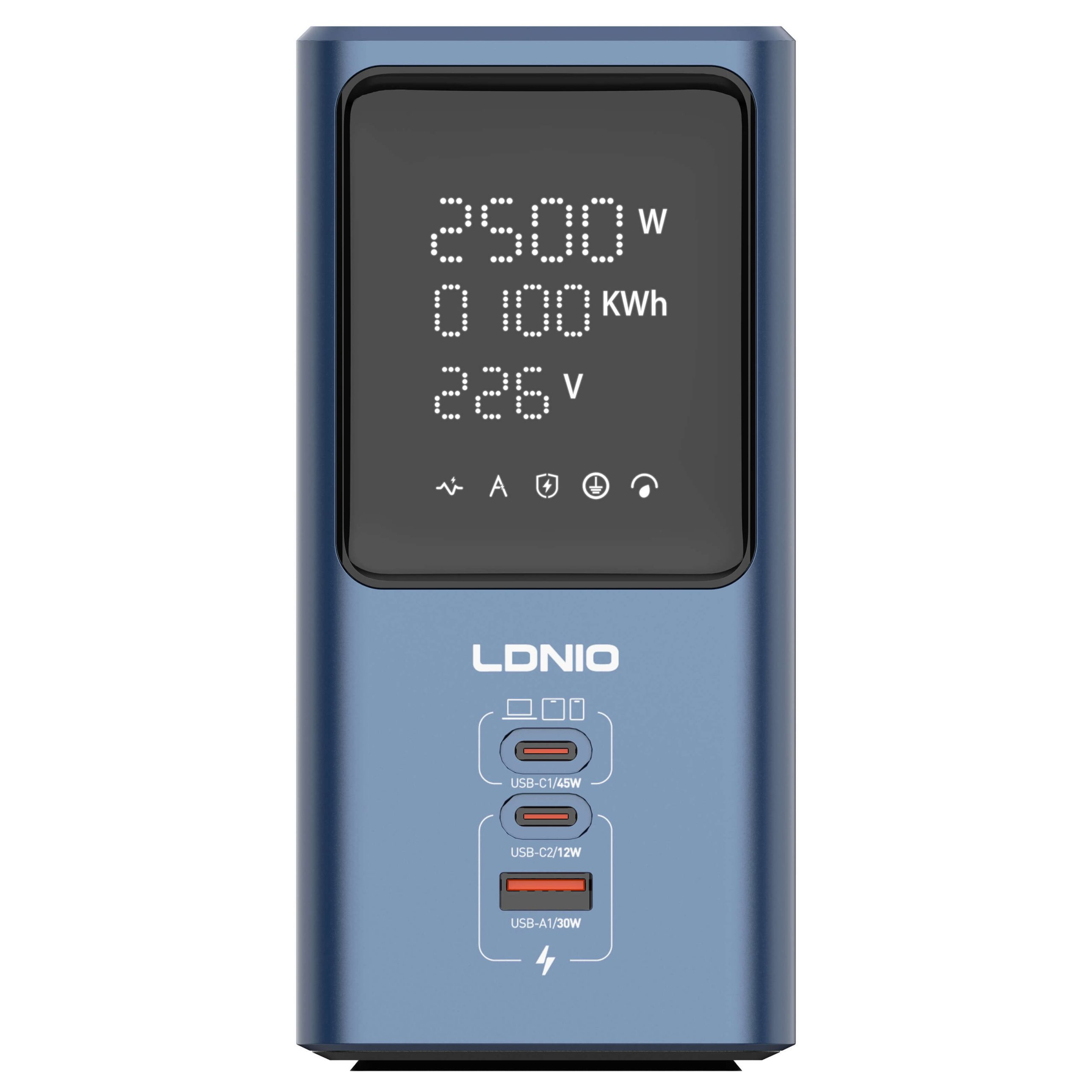 LDNIO 45W Universal Power Strip Desktop LED Power Adapter SC2 - Image 5