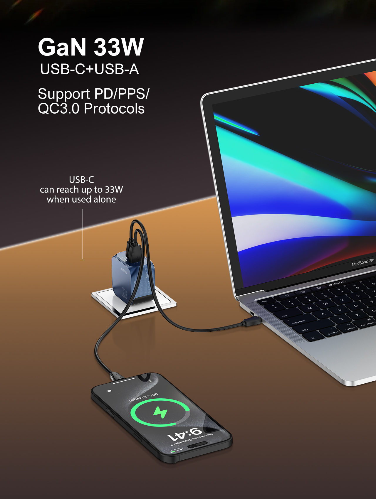 LDNIO Q5 33W USB-C/A Super Fast Charger - Image 5