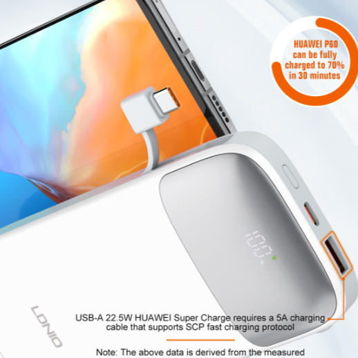 LDNIO PQ19 10000mah Fast Charging Power Bank - Image 4