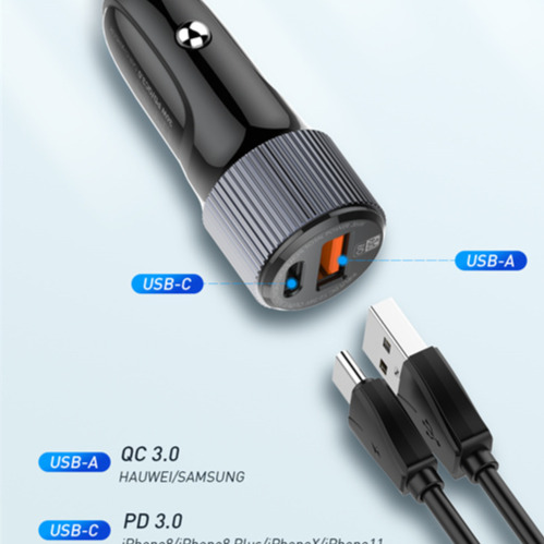 LDNIO C510Q 36W Dual Port Fast Car Charger - Image 7