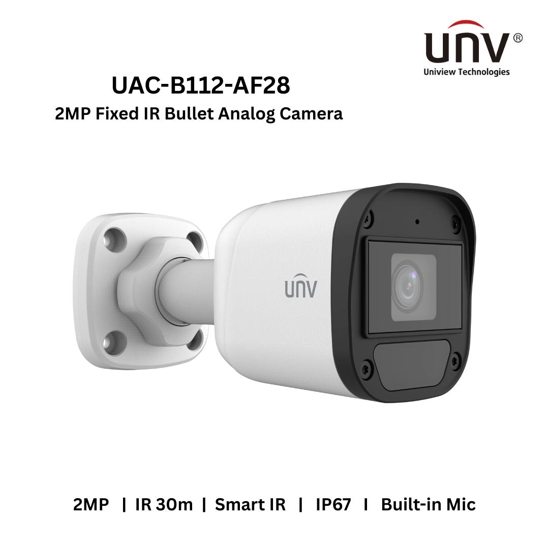 Uniview UAC-B112-AF28 2MP Fixed IR Bullet Analog Camera - Image 2