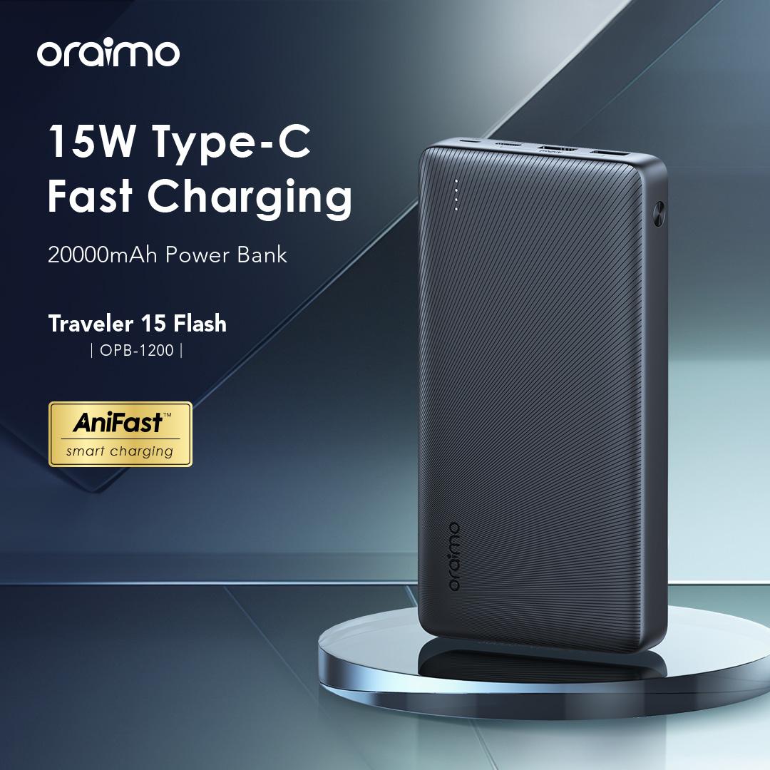 Oraimo Traveler 15 Flash OPB-1200 20,000mAh Power Bank