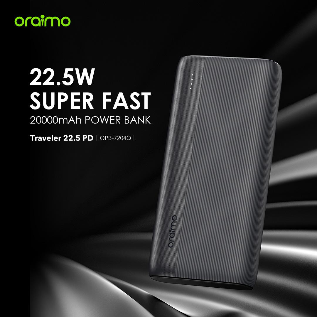 Oraimo OPB-7204Q 20,000mAh 22.5W Fast Charging Power Bank