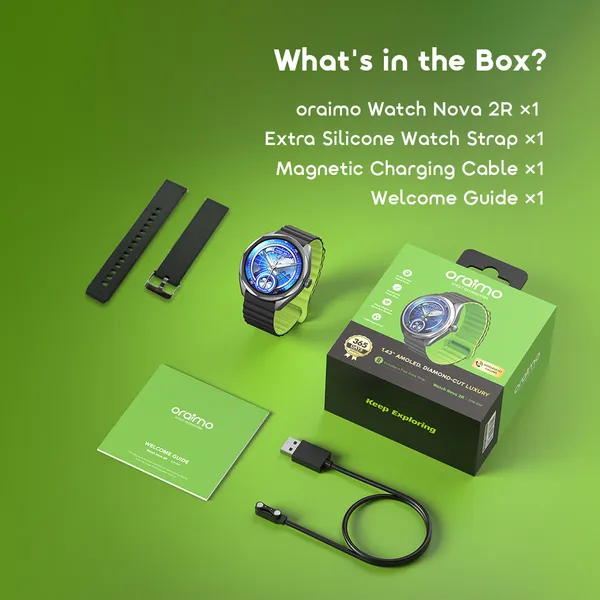 Oraimo Watch Nova 2R OSW-834 1.43" AMOLED Smart Watch - Image 13