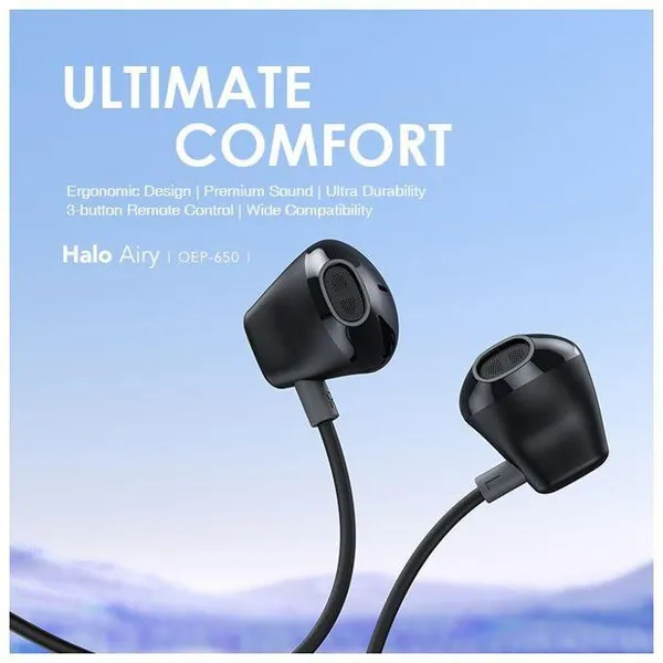 Oraimo Halo Airy OEP-650 Type-C Wired Earphones - Image 2