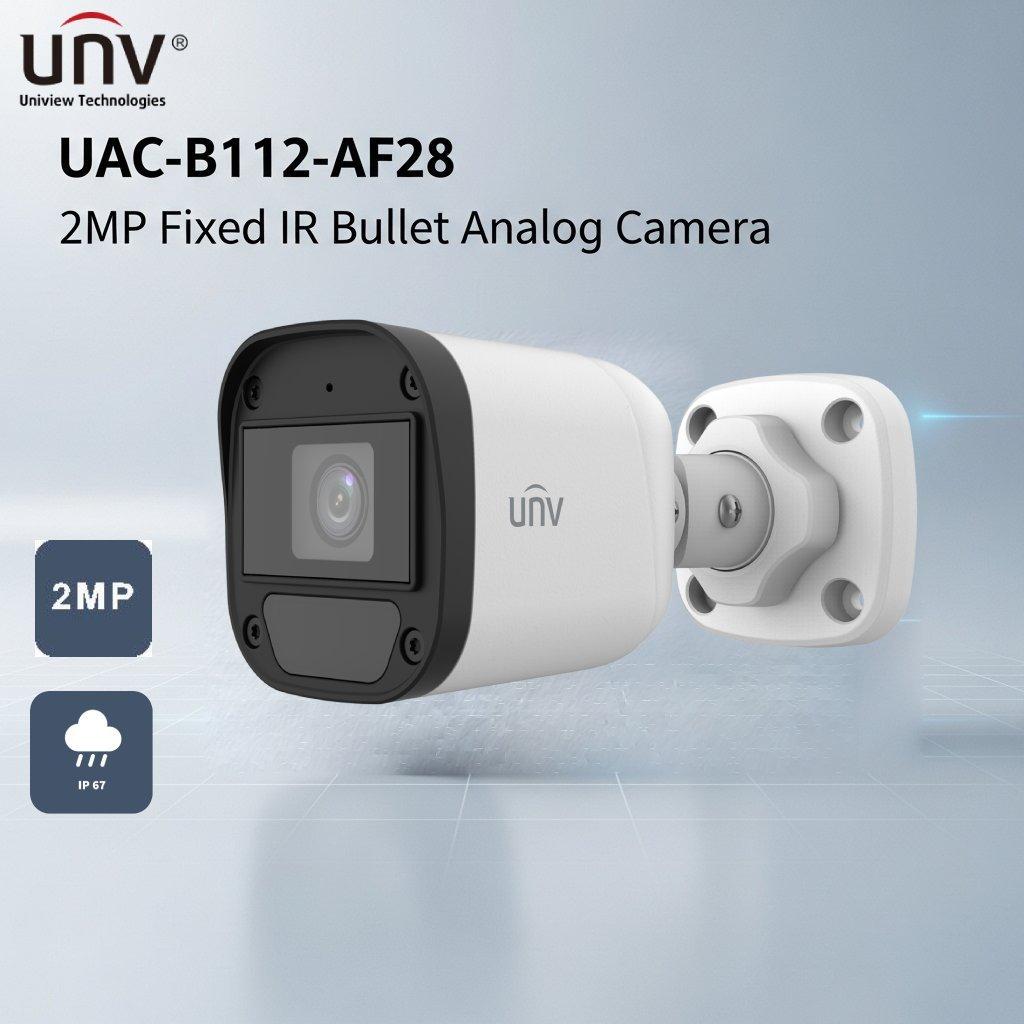Uniview UAC-B112-AF28 2MP Fixed IR Bullet Analog Camera - Image 3